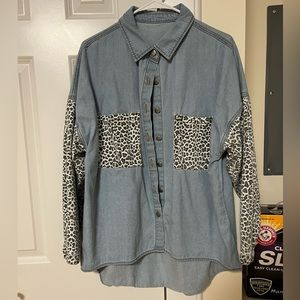 Oversized Jean Shacket